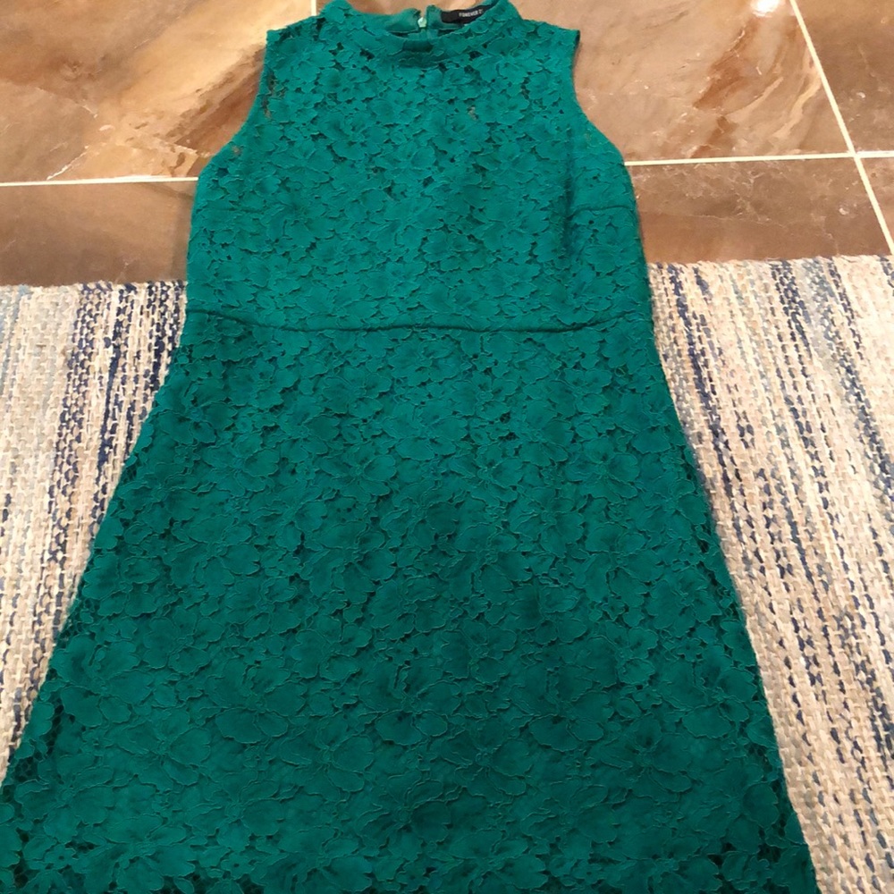 A pretty dark green dress